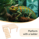 Hamster Wood Stand Platform with Ladder Small Animal Toy Hamster Rat Accessories - L-shape