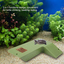 Turtle Climbing Platform Inclined Basking Ramp for Breeding Box Aquarium Habitat - White