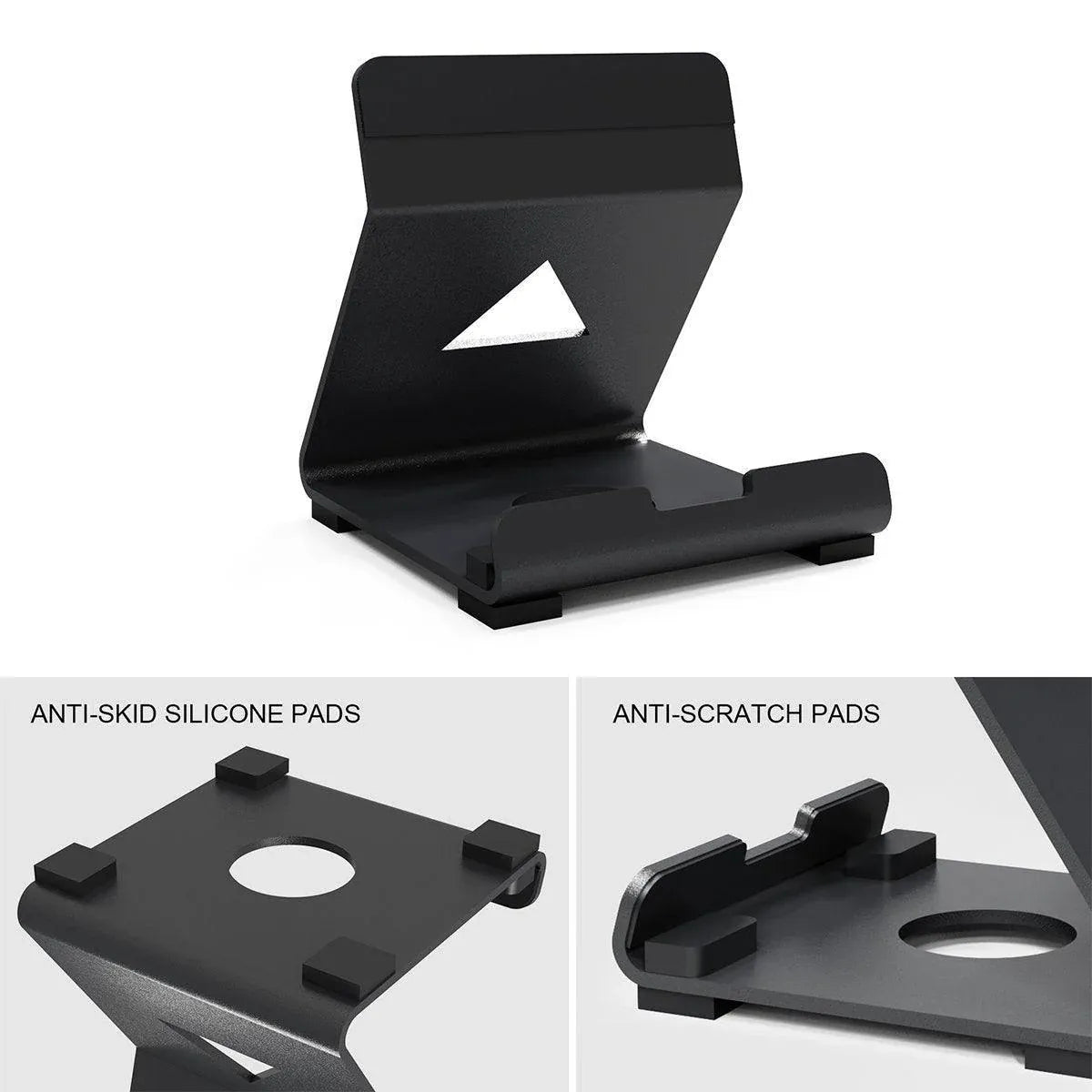 Handheld Device Desktop Stand Adjustable Dock for Switch Steam ROG Deck - Black