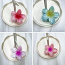 12-Piece Assorted Colour Frangipani Hair Clip Set