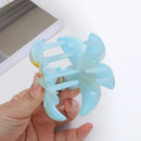 12-Piece Assorted Colour Frangipani Hair Clip Set