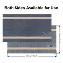 4X Anti-Slip Woven Placemat Waterproof Oil-proof Placemat Heat Resistant PVC Mat - Beige