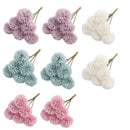 12pcs Artificial Dandelion Fake Flower Simulation Arrangement Desktop Decoration - Blue
