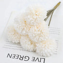 12pcs Artificial Dandelion Fake Flower Simulation Arrangement Desktop Decoration - Purple