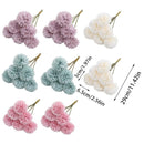 12pcs Artificial Dandelion Fake Flower Simulation Arrangement Desktop Decoration - White