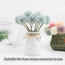 12pcs Artificial Dandelion Fake Flower Simulation Arrangement Desktop Decoration - White