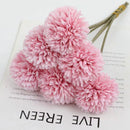 12pcs Artificial Dandelion Fake Flower Simulation Arrangement Desktop Decoration - White