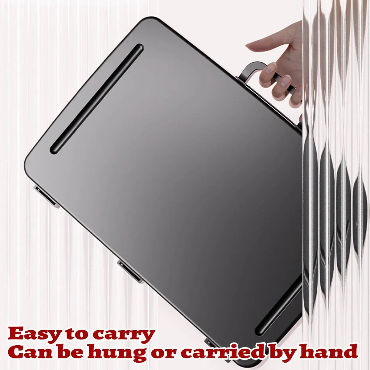 Portable Multifunctional Folding Table Lap Desk Lightweight Home Bedroom Use - Black