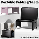 Portable Multifunctional Folding Table Lap Desk Lightweight Home Bedroom Use - Purple