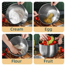 Stainless Steel Basin Kitchen Soup Pot with Lid Cooking Household Use Durable