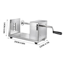 Stainless Steel Manual Potato Spiral Cutting Machine Hand Crank Slicer