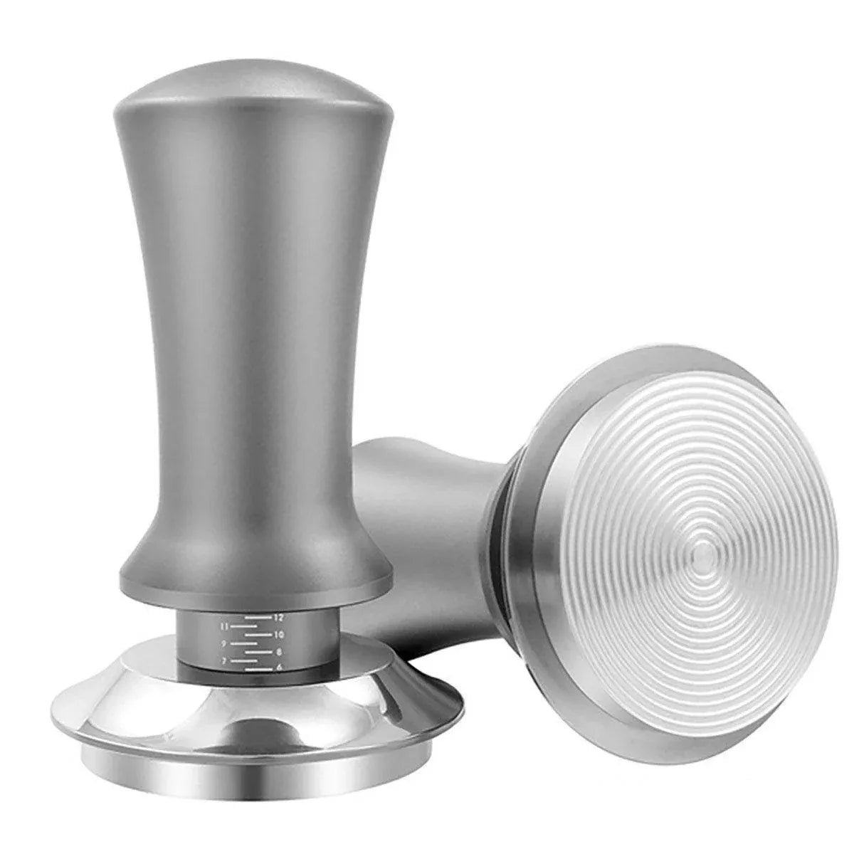 Adjustable Coffee Tamper with Scale Constant Pressure Espresso Powder Press Tool - Silver-58mm
