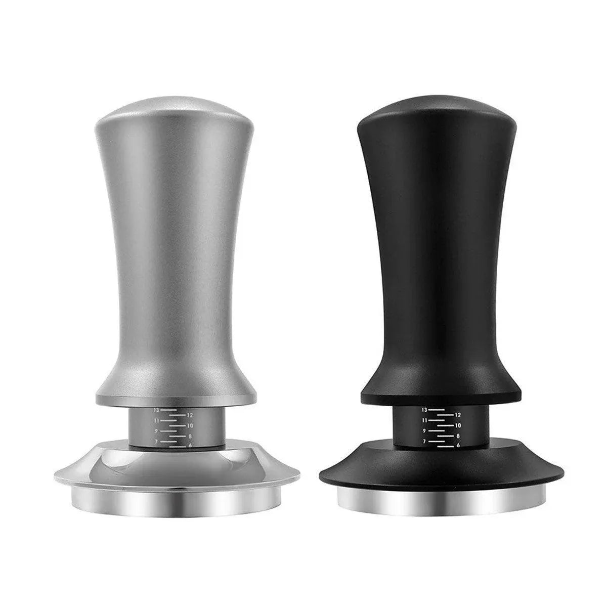 Adjustable Coffee Tamper with Scale Constant Pressure Espresso Powder Press Tool - Silver-58mm