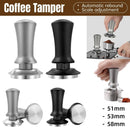Adjustable Coffee Tamper with Scale Constant Pressure Espresso Powder Press Tool - Silver-58mm