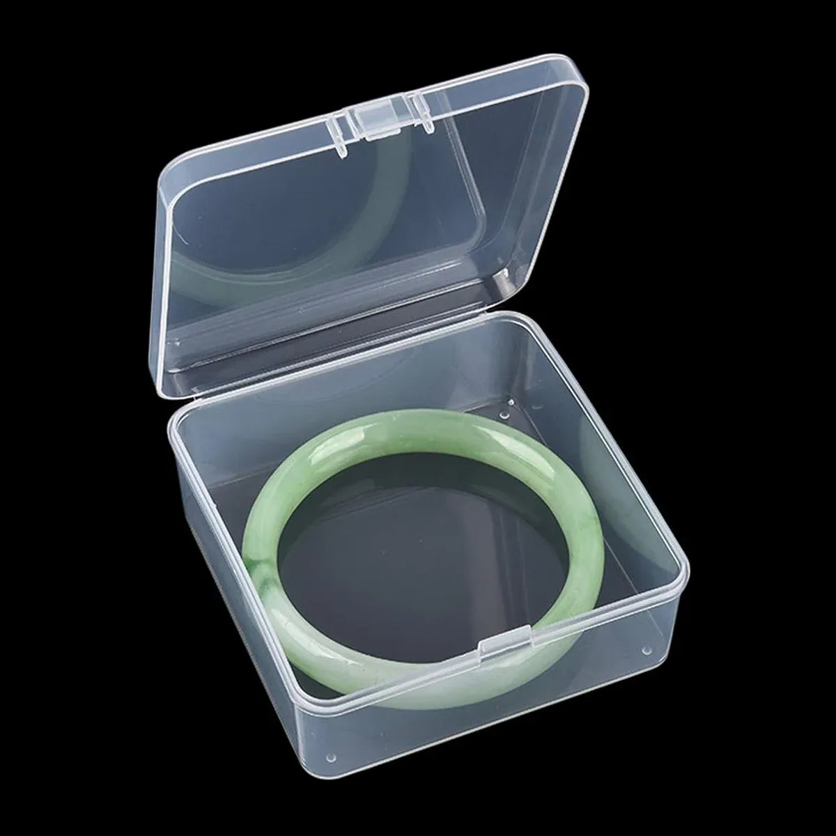 100PCS Transparent Plastic Storage Boxes Storage for jewelry Craft Beads Parts - 52x52x20mm