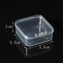 100PCS Transparent Plastic Storage Boxes Storage for jewelry Craft Beads Parts - 52x52x20mm