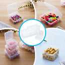 100PCS Transparent Plastic Storage Boxes Storage for jewelry Craft Beads Parts - 52x52x20mm