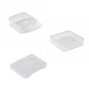 100PCS Transparent Plastic Storage Boxes Storage for jewelry Craft Beads Parts - 75x75x25mm