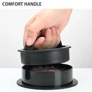 Manual Hamburger Press Round Meat Patty Mould BBQ with 100 Wax Discs