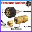 Pressure Washer Adapter 1/4inch Quick Connect Kit M22-14 Adapter