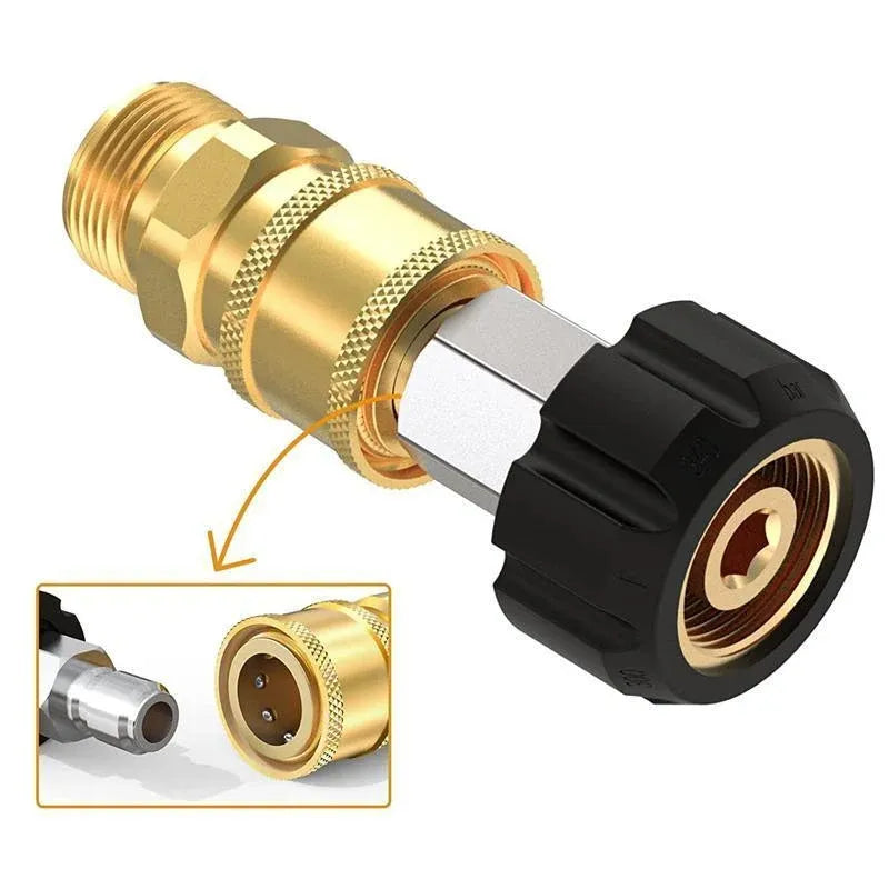 Pressure Washer Adapter 1/4inch Quick Connect Kit M22-14 Adapter