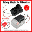Diy For Milwaukee M18 Xc 18V Diy Project Battery Adapter/Base Power 2 Wirings - Black