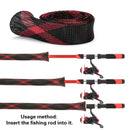 4PCS Retractable Fishing Rod Protector Mesh Tube Durable Lightweight 35x170mm