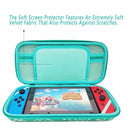 2PCS Nintendo Switch Hard Shell Carrying Case Portable EVA Storage Bag Accessories