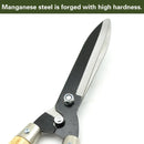 Garden Pruning Shears with Wooden Handle Trimming Sharp Durable Rust-Proof