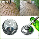 6/8inch Weed Brush Steel Wire Trimmer Wheel Garden Lawnmower Head Tool Grass Cutter - 8''