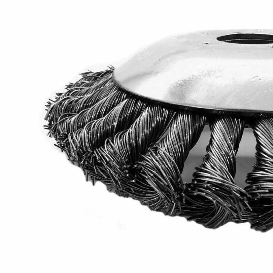 6/8inch Weed Brush Steel Wire Trimmer Wheel Garden Lawnmower Head Tool Grass Cutter - 8''