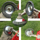 6/8inch Weed Brush Steel Wire Trimmer Wheel Garden Lawnmower Head Tool Grass Cutter - 8''