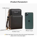 Women Crossbody Phone Purse Touch Screen Bag Rfid Blocking Wallet Shoulder Strap - Dark Blue