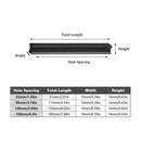 Pure Copper Handle North Black American Style for Closet Drawer Cabinet Door - 128mm