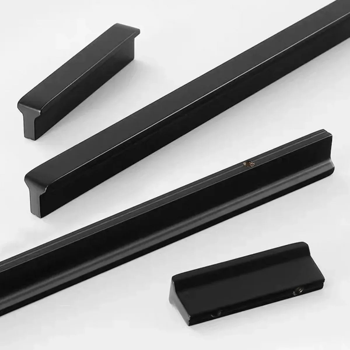 Pure Copper Handle North Black American Style for Closet Drawer Cabinet Door - 128mm
