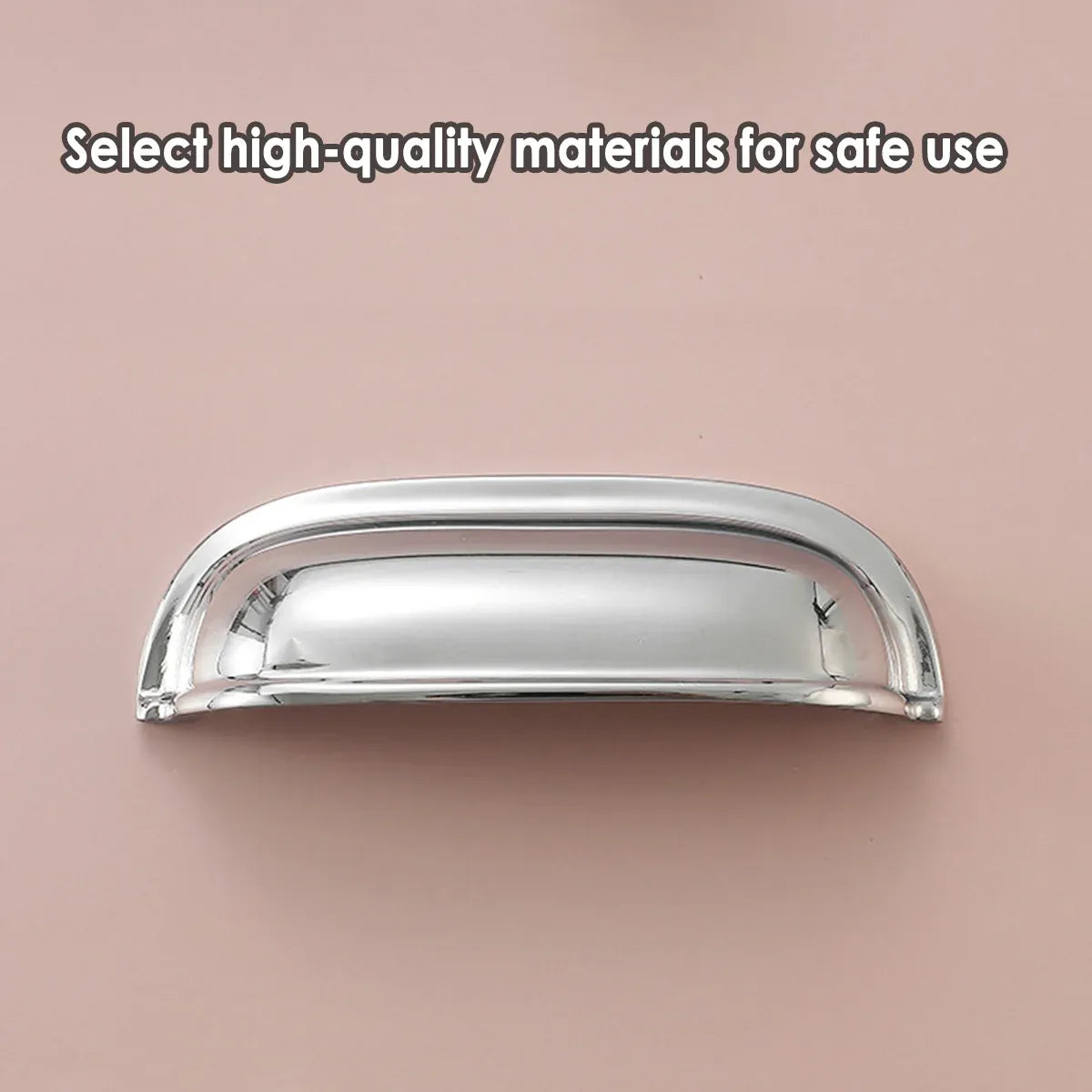 Retro Brass Cup Drawer Handle 2 Hole Vintage Cabinet Pull for Furniture Door and Drawer - Copper