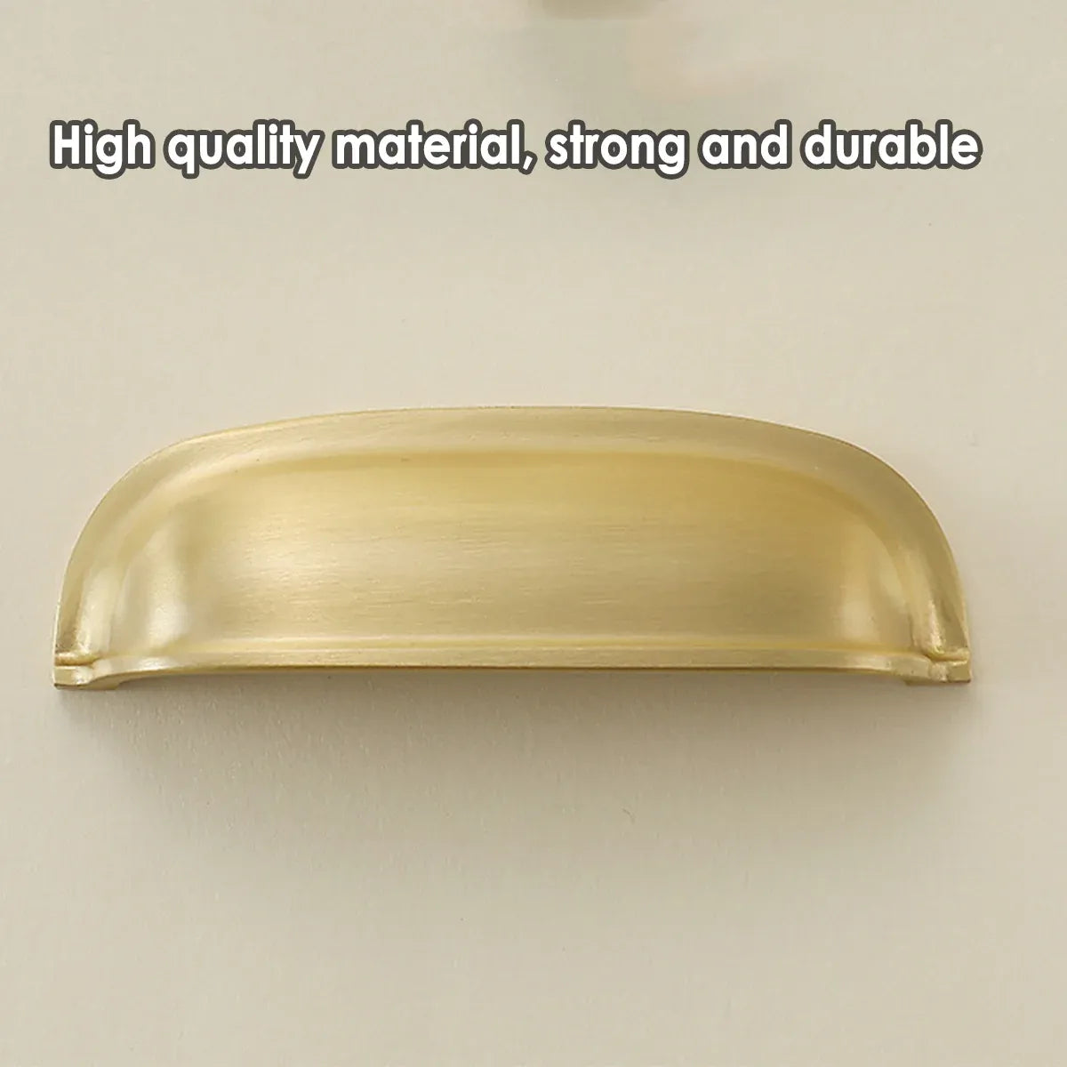 Retro Brass Cup Drawer Handle 2 Hole Vintage Cabinet Pull for Furniture Door and Drawer - Copper