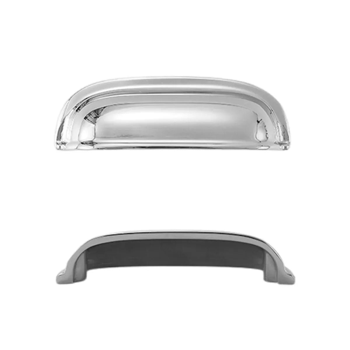 Retro Brass Cup Drawer Handle 2 Hole Vintage Cabinet Pull for Furniture Door and Drawer - Copper