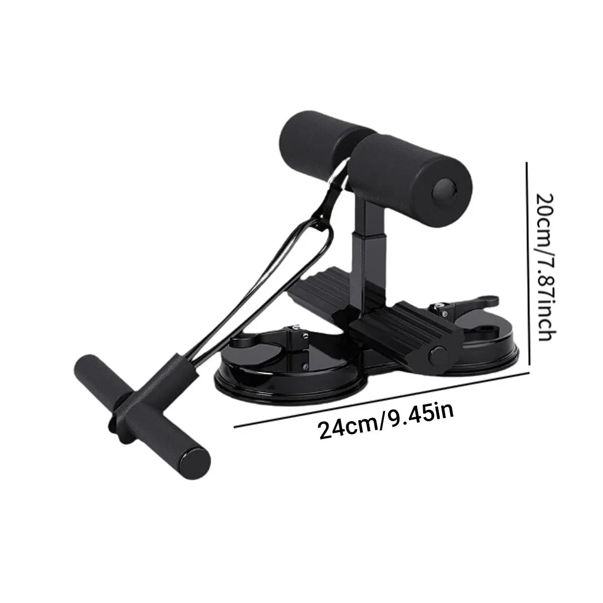 Sit Up Assistant Device Portable Suction Cup Fitness Tool Home Abdominal Trainer - Grey