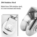 Stainless Steel Pulley Wheel Lifting Ring Wire Rope Roller For Hoist Rail