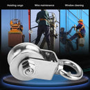 Stainless Steel Pulley Wheel Lifting Ring Wire Rope Roller For Hoist Rail