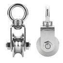 Stainless Steel Pulley Wheel Lifting Ring Wire Rope Roller For Hoist Rail
