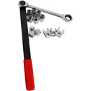 15PCS Ratcheting Serpentine Belt Tool Set CR-V Steel for Car Truck Engine Repair