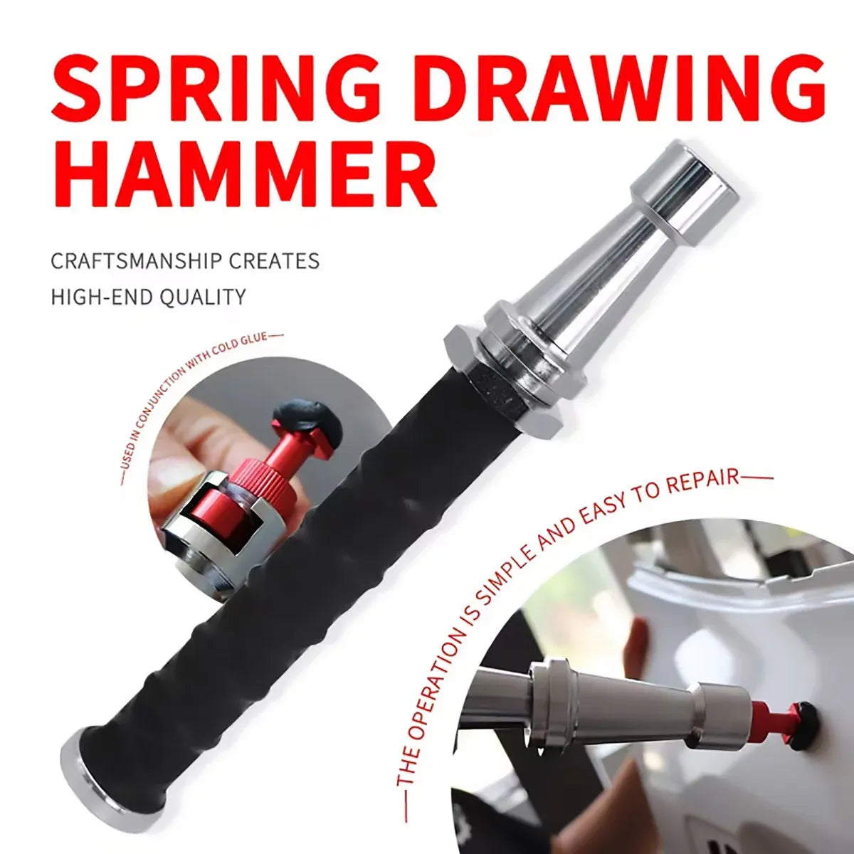 Auto Dent Repair Tool Kit Pulling Slide Hammer Automotive Body Panel Beating