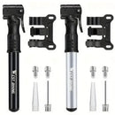 Portable Bicycle Pump Mini Inflatable Tube Pump Tire Inflator for Bike Cycling - Black