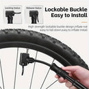 Portable Bicycle Pump Mini Inflatable Tube Pump Tire Inflator for Bike Cycling - Black
