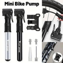 Portable Bicycle Pump Mini Inflatable Tube Pump Tire Inflator for Bike Cycling - Black