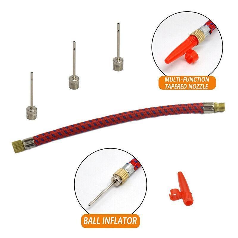5PCS Inflating Pump Needle Set with Hose and Nozzle for Sports Balls and Airbeds