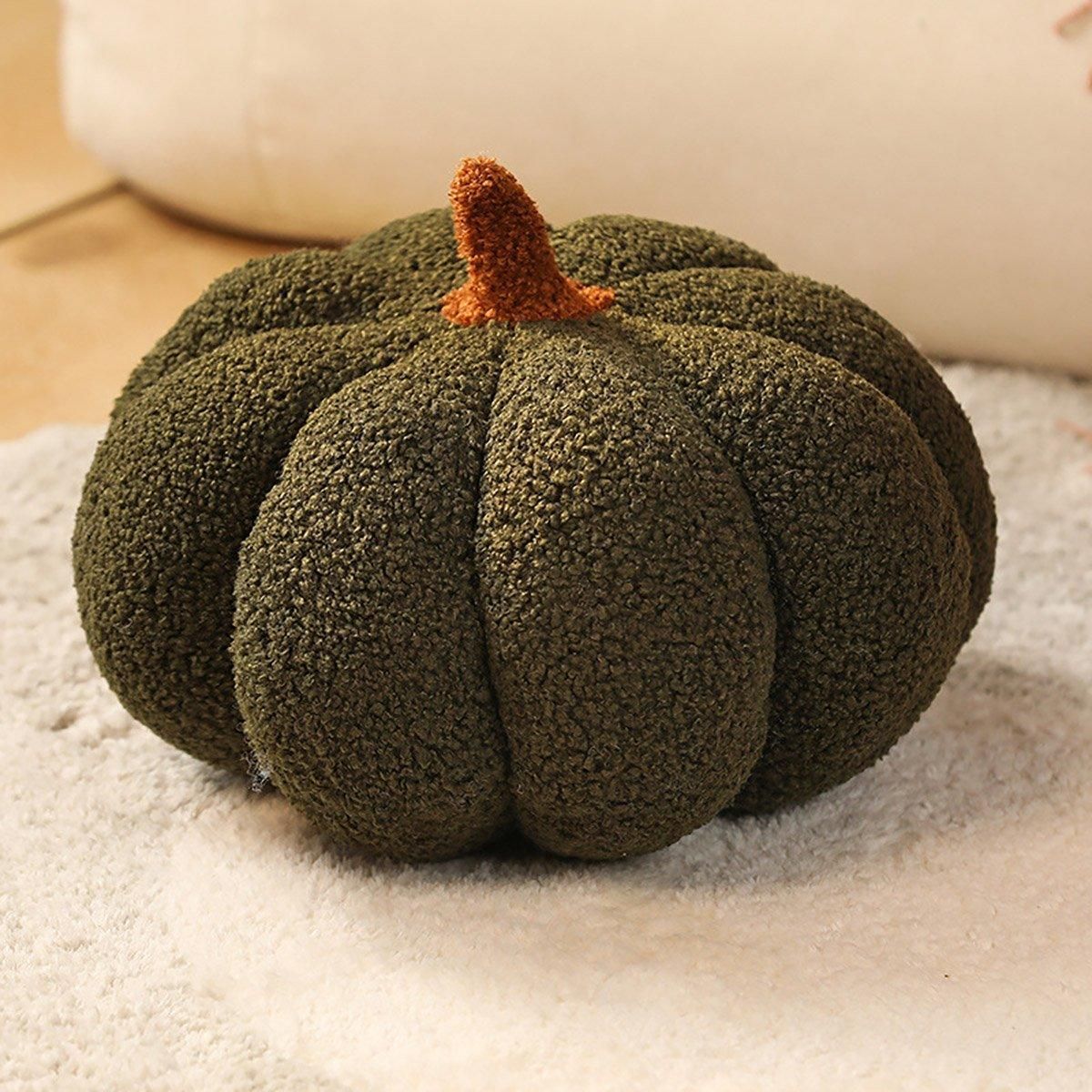 Soft Plush Pumpkin Pillow Cushion Sofa Living Room Bay Window Decor Indoor Toy - White