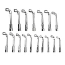 6-23mm L Shaped Socket Wrench Elbow Multi Size Hardware Repair Tool Set - 21mm